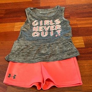 COPY - Under Armour Girls Never Quit set euc size 5